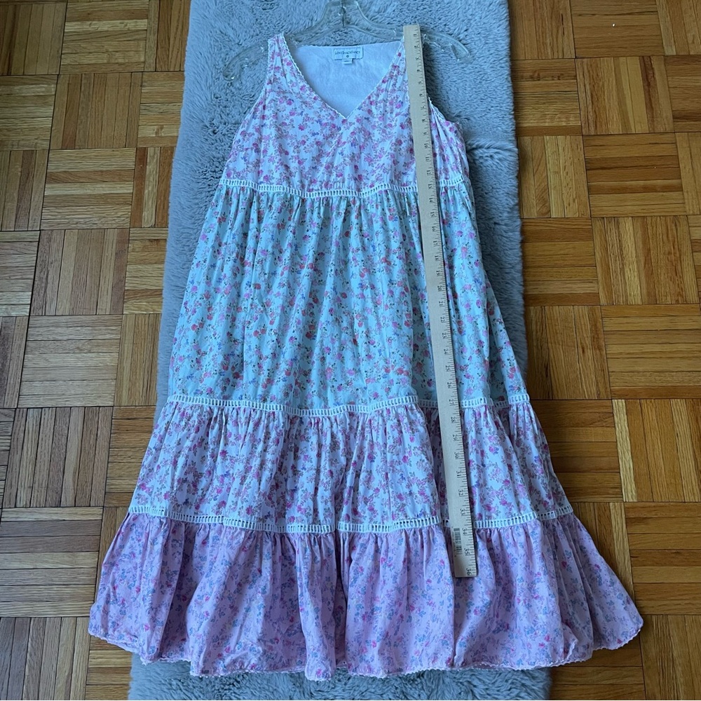 LOVESHACKFANCY x Target Camille Mixed Floral Tiered Midi Dress - Picture 8 of 10